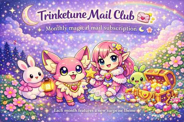 Trinketune Mail Club 💌✨ — Monthly Whimsical Subscription Envelope