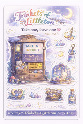👉 Trinkets of Littleton Sticker Sheet – Volume 3 (Moonlight Collection)