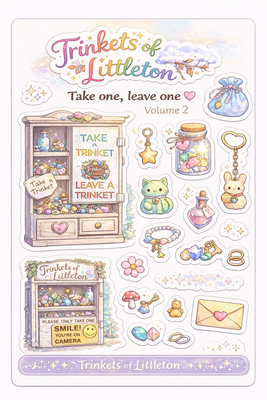 👉 Trinkets of Littleton Sticker Sheet – Volume 2